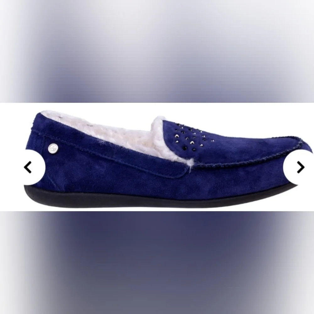 Women's Balboa Rhinestone Slipper Size 7D Navy color New in box